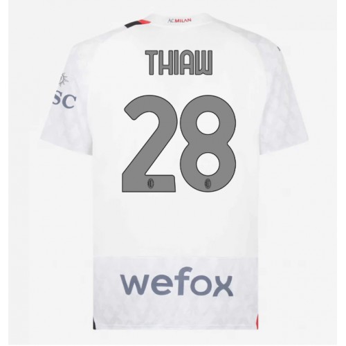 Fotbalové Dres AC Milan Malick Thiaw #28 Venkovní 2023-24 Krátký Rukáv